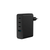 Univerzálna USB nabíjačka Natec GaN 100W, 3X USB-C, 1X USB-A, Čierna (NUC-2234)