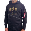 Alpha Industries Camo TPU Hoody pánska mikina black Veľkosť: L, Farba: čierna