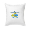 Vrtuľník rescue - Vankúš 50x50 - 50x50 - Vrátane výplne ( Biela )