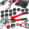 Hydraulická krimpovacia súprava na rúry HGWG, 10 ton, 32 mm, čeľuste TH/U/V