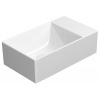 GSI KUBE X keramické umývadlo 40x23cm, bez otvoru, pravé/ľavé, biela ExtraGlaze 9484011