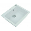 Axis Mojito 570E Pure white (Granitový drez s excentrom AXIS MOJITO 570E biely)