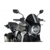 PUIG Plexi na motorku PUIG SEMI-FAIRING 3143N karbónový vzhľad čierna