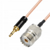 Pigtail JACK 3.5 zástrčka / UHF zásuvka RG316 20 cm