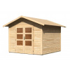 Dřevěný domek KARIBU TALKAU 6 (83338) natur LG1778