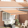 zahrada-XL Zatemniteľná markíza žltá a oranžová 350 x 250 cm látka 3330255