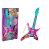 LEAN TOYS Elektrická gitara so svetlami a zvukmi ružová 62 cm