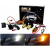 LED žiarovky 2v1 Smerovky + Denné LED DRL BA15S P21W s šošovkou