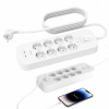 Belkin Prepäťová ochranná lišta 900J, 8 zásuviek Schuko, 2x USB