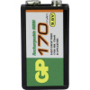 Nikel-metal-hydridová batéria (NiMH) GP 9V (6F22) 170 mAh 1 ks. (30117R9H-C1)