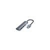 C-TECH HUB USB, UHB-U3-AL, 4x USB 3.2 Gen 1, hliníkové tělo