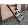 Exteriérové schody - Médium kovových schodov CS-20, úrovne Weema 60 cm (Médium kovových schodov CS-20, úrovne Weema 60 cm)