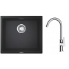 Súprava granitový drez Grohe K700 31653AP0, kuchynská batéria Oltens Skafta 35206100