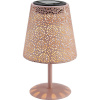 Solárna stolná LED lampa s motívom kvety, IP44, ružová, pr. 12 x 20,5 cm