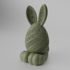 Zajačik OVALIS – svietiaca veľkonočná dekorácia Farba: Oliva
