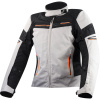 LS2 SHADOW LADY JACKET LIGHT GREY BLACK ORANGE XS