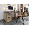 Bighome - IRON Písací stôl mango 140x78x80, bielený, lakovaný