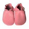 Hopi Hop Kožené capáčky Barefoot Veľ. XL (18-24 mes.) Dierované svetlo ružová