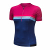 SENSOR CYKLO TOUR dámský dres kr.rukáv lilla stripes - S