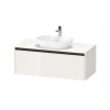 Duravit Ketho.2 Umývadlová skrinka s výrezom, 46x120x55 cm, 1 zásuvka, lesklá biela K24887022220000