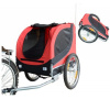 Přívěsný vozík za kolo pro psa 78 x 73 x 94 cm červeno-černý BRC1566