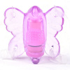 Mini Butterfly Strap-On vibrátor fialový