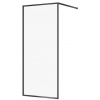 Cersanit LARGA Walk-In sprchový kút k stene 90x200, Čierna, Číre sklo+vzpera S932-138 S932-138