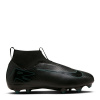 Nike Zoom Mercurial Superfly 10 Academy Juniors Firm Ground Football Boots Black/Green 2 (34)