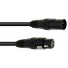 Eurolite DMX kábel XLR 3pin, 3m dĺžka, čierny