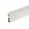 Podlahová lišta plastová -Prestige Cezar - White brushed aluminium Matt - M266 Balenie: 1 kus