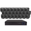 Securia Pro IP kamerový systém NVR24CHV4S-B DOME smart, čierny Nahrávanie: bez disku