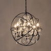 Luster stropná lampa retro podkrovia kryštálová guľa (Luster stropná lampa retro podkrovia kryštálová guľa)