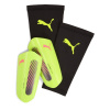 Puma Ultra Light Shin Guards Yellow/Black Medium