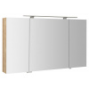 Sapho MIRRÓ galérka s LED osvetlením, 3x dvierka, 120x70x16cm, dub Alabama SPH MC121-0022