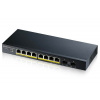 ZYXEL 8xGb+2xSFP fanless POE switch GS1900-10HP v2 (GS1900-10HP-EU0102F)