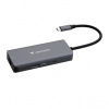 Verbatim USB-C víceportový rozbočovač Essentials 6-port 32157 šedý délka kabelu 18,8cm USB-C PD
