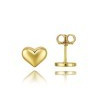 MINET JMG0231WGE01 - MINET Elegantní zlaté náušnice srdíčka Au 585/1000 0,95g