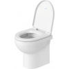 Duravit No.1 - SET Stojace WC, Rimless + sedátko so sklápacou automatikou, biela 41840900A1