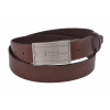 Pánsky kožený opasok 754-35-06 tmavohnedý pracka Atila