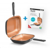 Livington Black Doubletta - Otočná pánev smažení/grill M22336