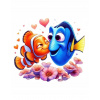 CUKROVÁ TLAČ jedlý obrázok na tortu Cukrová hmota RYBKA NEMO DORY SADA 10