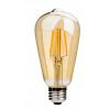 LED filamentová žiarovka E27 ST64 8W retro Vintage dymová amber teplá