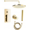 Sapho SPY podomietková sprchová súprava s pákovou batériou,otočný prepínač,2 výstupy,Zlatá PY42/17-01 PY42/17-01