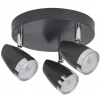 Rabalux 6514 LED prisadené stropné bodové svietidlo Karen 3x4W | 840lm | 3000K - čierna