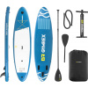 Gymrex Stand Up Paddleboard - nafukovací - 125 kg - modrý - dvojkomorový - 333 x 82 x 12 cm