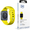 3mk Silicone Watch Strap pro Apple 38/40/41 mm Yellow 5903108565714
