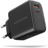 AXAGON nabíječka do sítě / ACU-PQ45/ 1x USB-C / 1x USB-A / PD3.0/QC4+/PPS/SFC2.0/AFC/SCP/Apple / 45W / černá