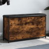 zahrada-XL Lavička na topánky s vyklápacou zásuvkou dymový dub 102x32x56cm 835129