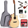 Elektrická gitara 41 palcov 4/4 Pyle Kompletná sada s puzdrom a príslušenstvom