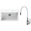 Set Alveus (dřez Atrox 40 White 11 + baterie Mintas Bílá/Chrom) SETA25057
